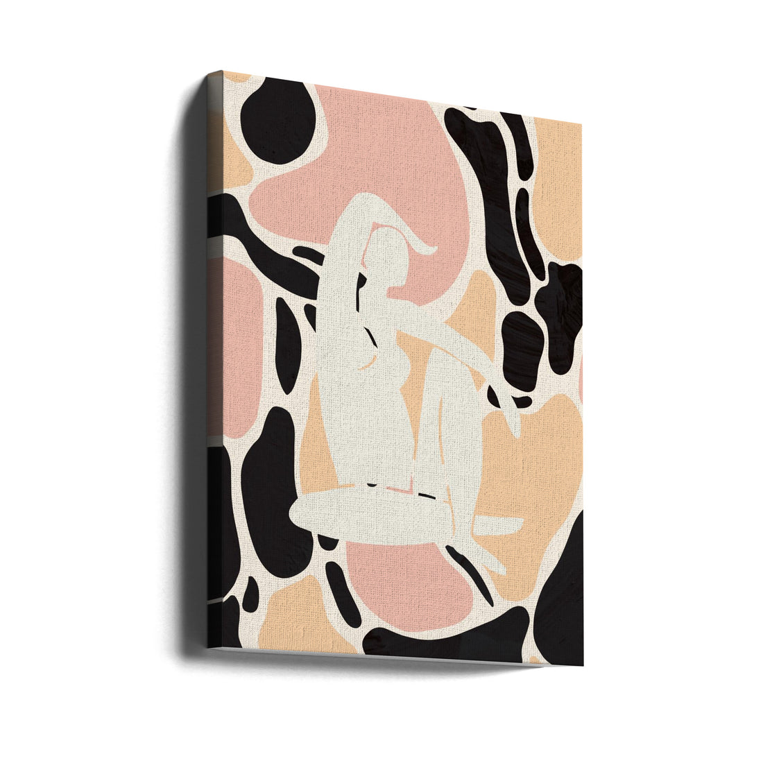 Abstract Woman Peach by Pictufy Studio Ii | Abstract Nude Art, Large Canvas Wall Art Print | Artsy Earth