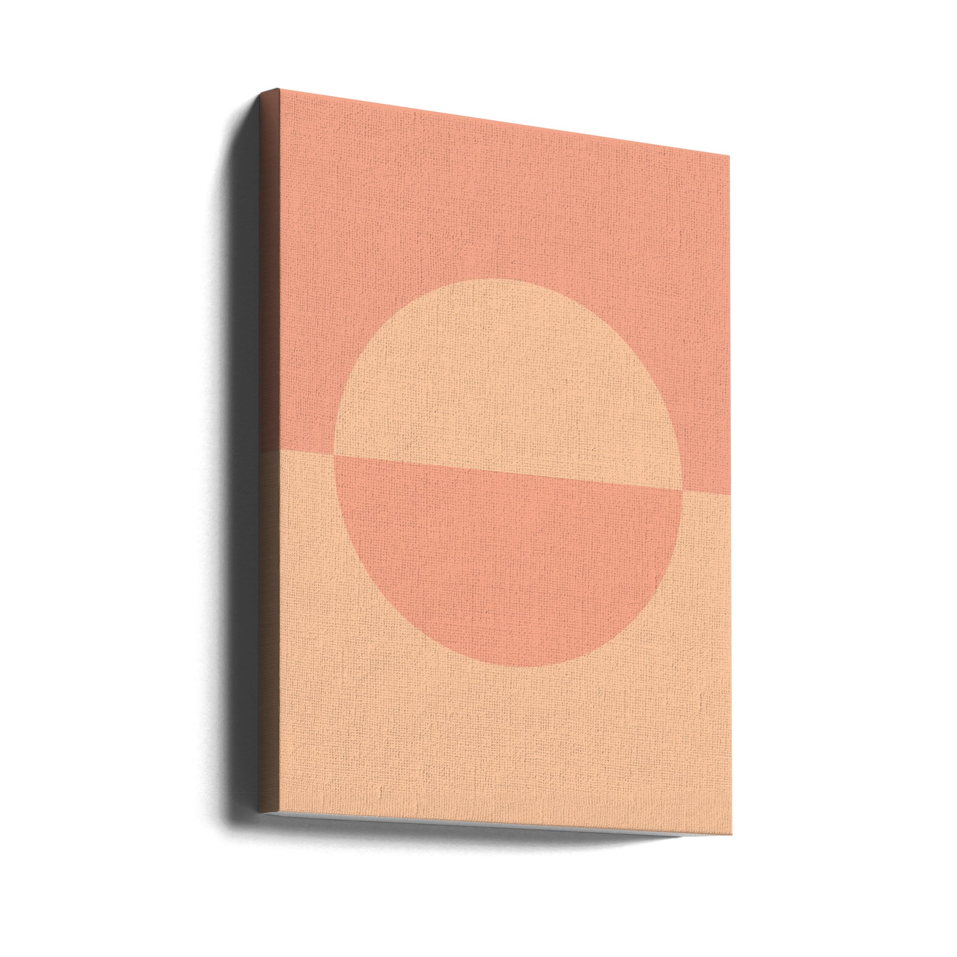 Minimal Peach Circles by Pictufy | Geometric Abstract Illustration, Large Canvas Wall Art Print | Artsy Earth