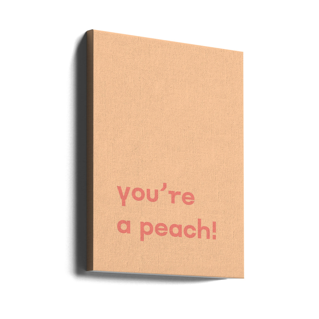 Peach Text Poster by Pictufy | Inspirational Typography, Large Canvas Wall Art Print | Artsy Earth