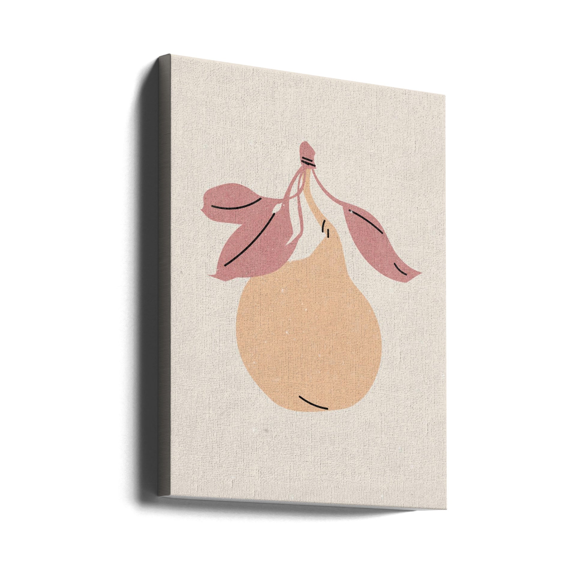 Pear Fruit Art by Nktn | Food Illustration Kitchen, Large Canvas Wall Art Print | Artsy Earth