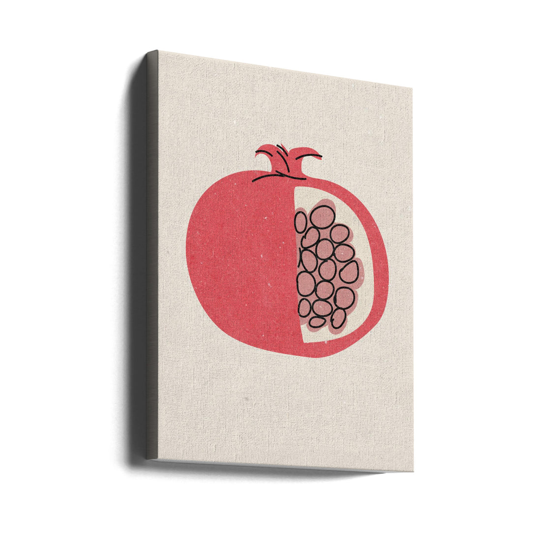 Pomegranate Fruit by Nktn | Food Illustration Graphic, Large Canvas Wall Art Print | Artsy Earth