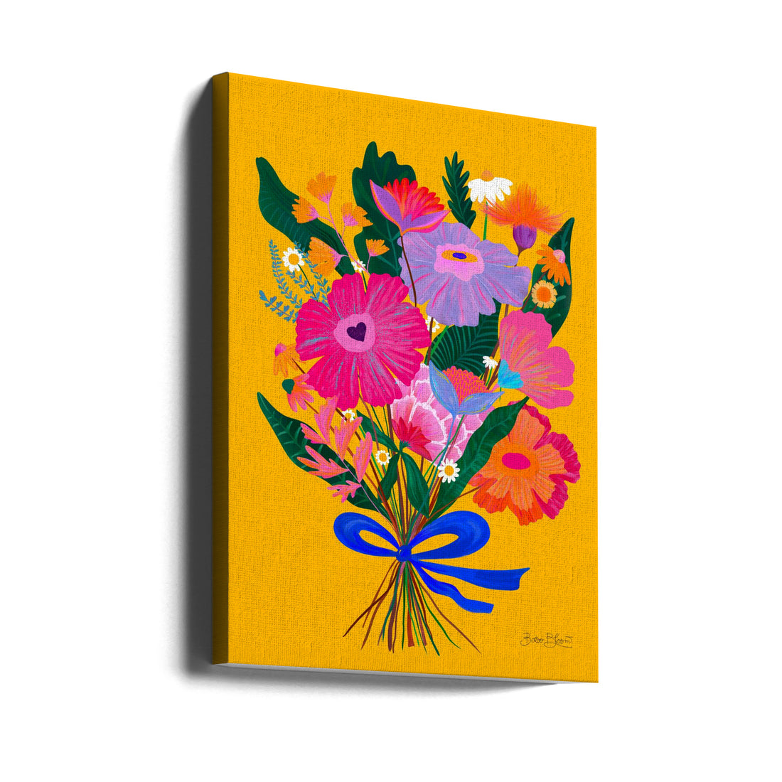 Eclectic Flowers by Baroo Bloom | Colorful Floral Bouquet, Large Canvas Wall Art Print | Artsy Earth