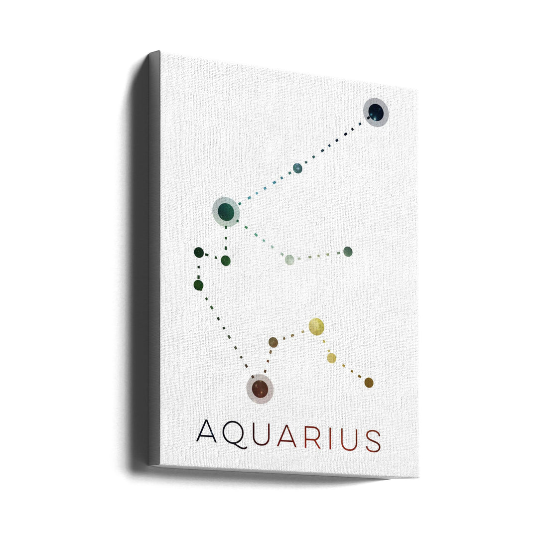 Aquarius Zodiac Art by Emiliano Deificus | Inspirational Zodiac Illustration, Large Canvas Wall Art Print | Artsy Earth