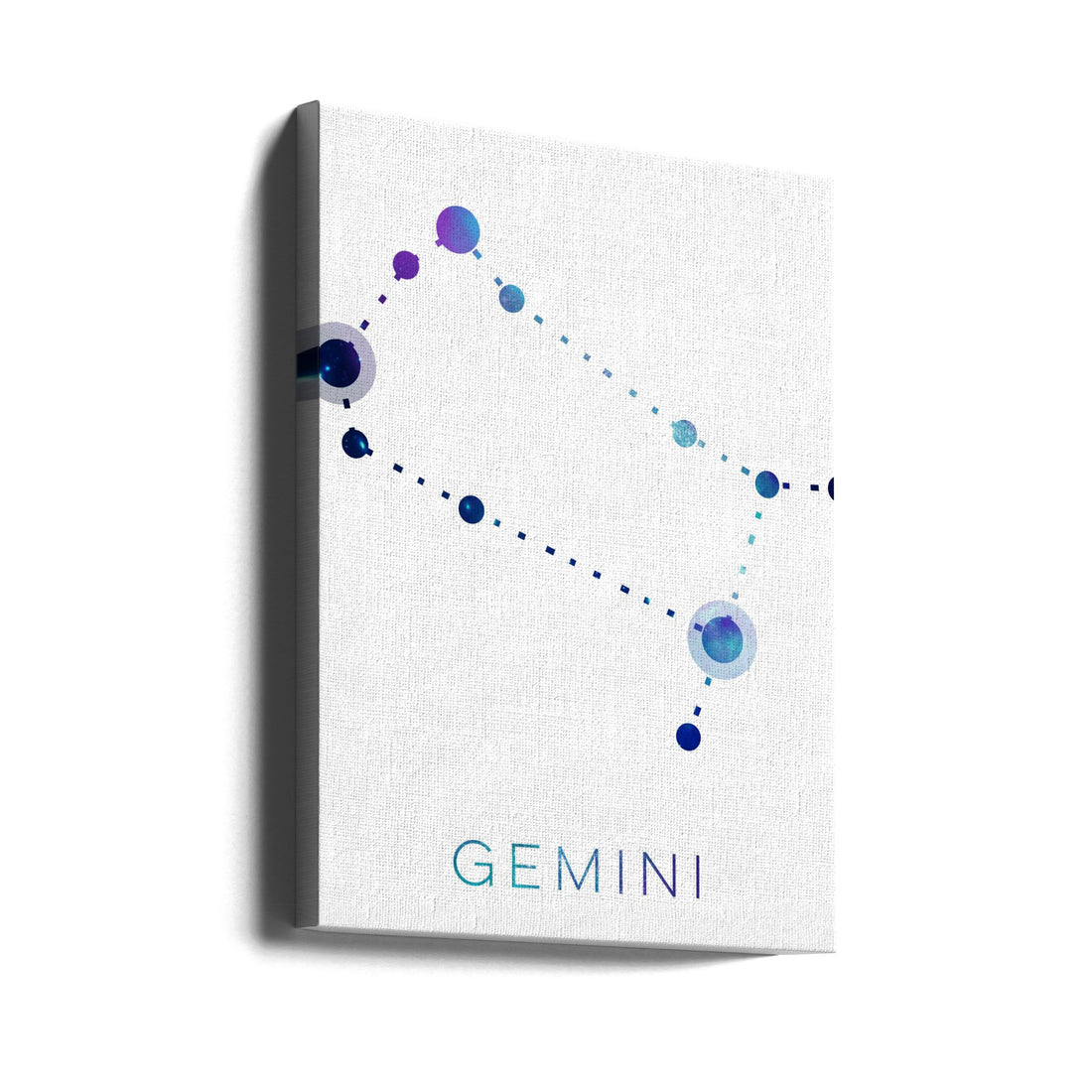 Zodiac Gemini Art by Emiliano Deificus | Astrological Twin Signs, Large Canvas Wall Art Print | Artsy Earth