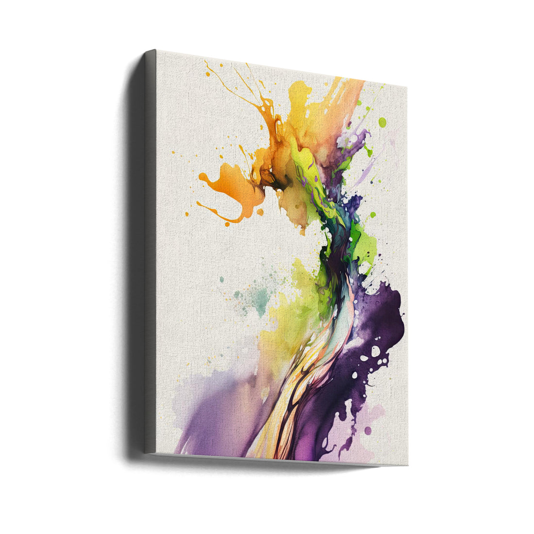 Bright is Better by Mauro | Abstract Watercolor Splash, Large Canvas Wall Art Print | Artsy Earth