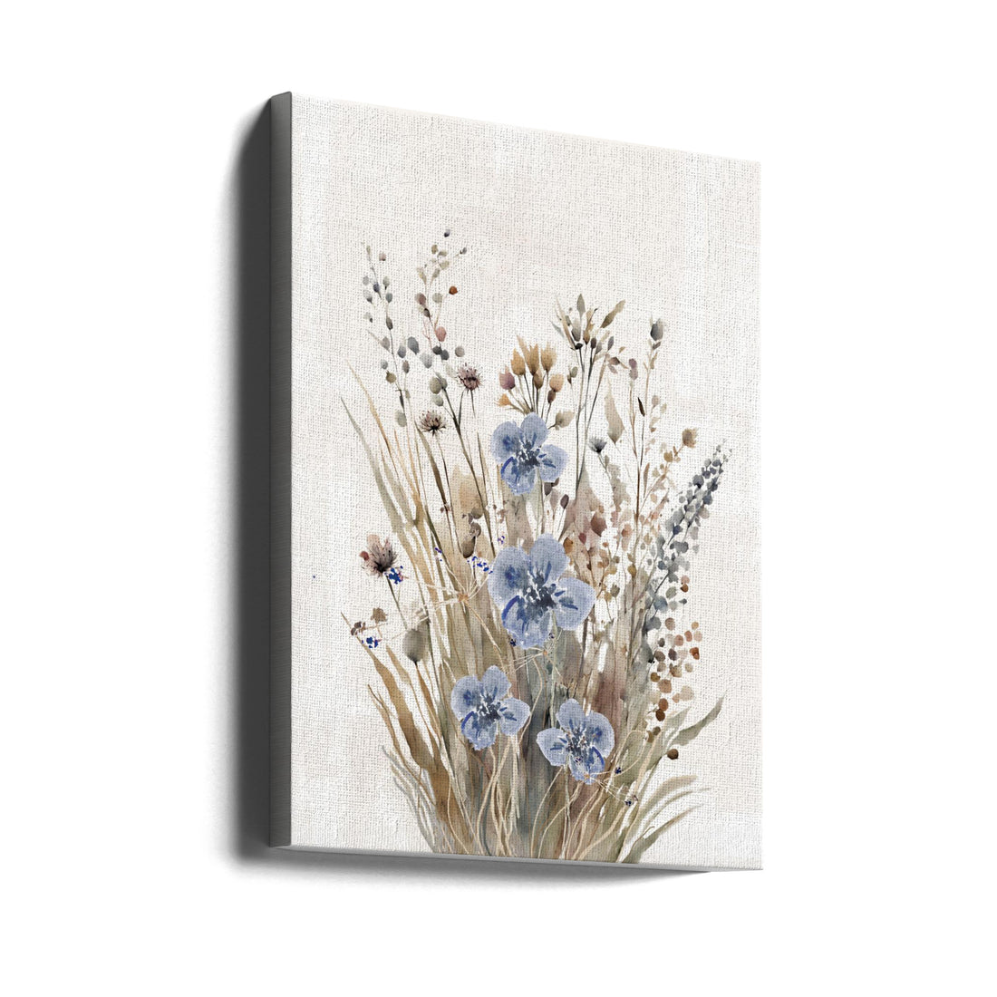 Wild Grasses by Sally Ann Moss | Botanical Watercolor Nature, Large Canvas Wall Art Print | Artsy Earth