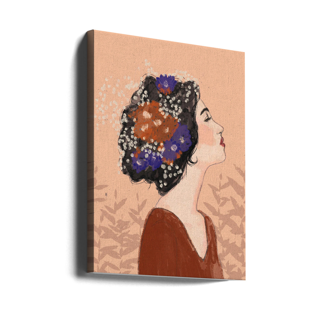 Summer Night by Treechild | Romantic Painted Portrait, Large Canvas Wall Art Print | Artsy Earth