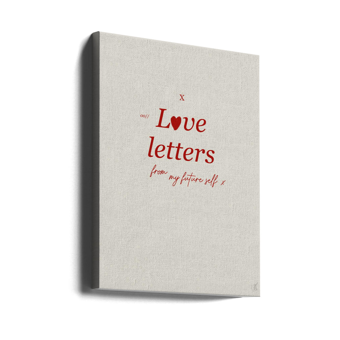 Love Letters by Anne-marie Volfova | Romantic Typography Quote, Large Canvas Wall Art Print | Artsy Earth