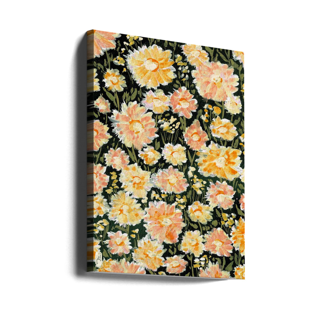 Daisies #01 by Dianne Nicole Fernando | Floral Gouache Painting, Large Canvas Wall Art Print | Artsy Earth