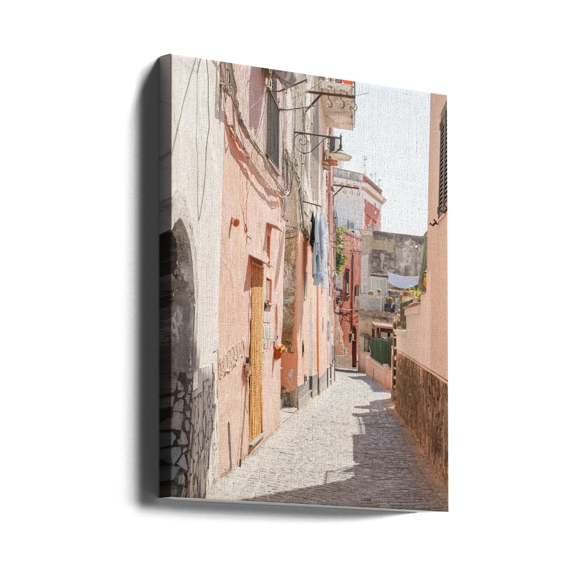 Procida Alleys by Henrike Schenk | Italian Island Architecture, Large Canvas Wall Art Print | Artsy Earth