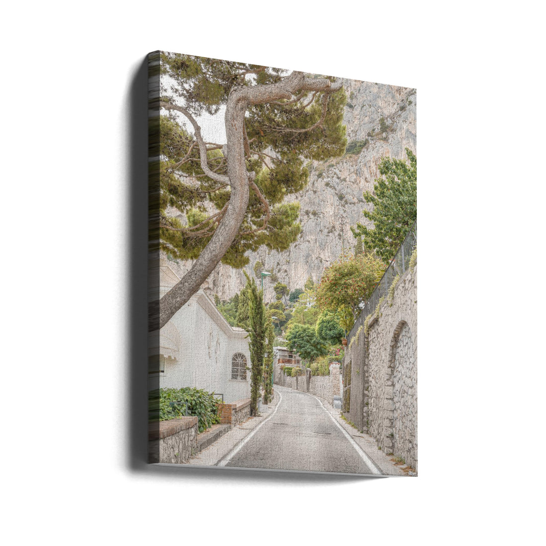 Streets of Capri by Henrike Schenk | Italian Island Architecture, Large Canvas Wall Art Print | Artsy Earth