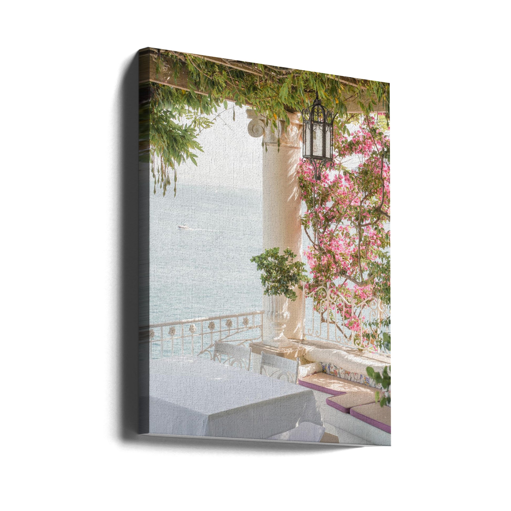 Sorrento Vibes by Henrike Schenk | Coastal Terrace View, Large Canvas Wall Art Print | Artsy Earth