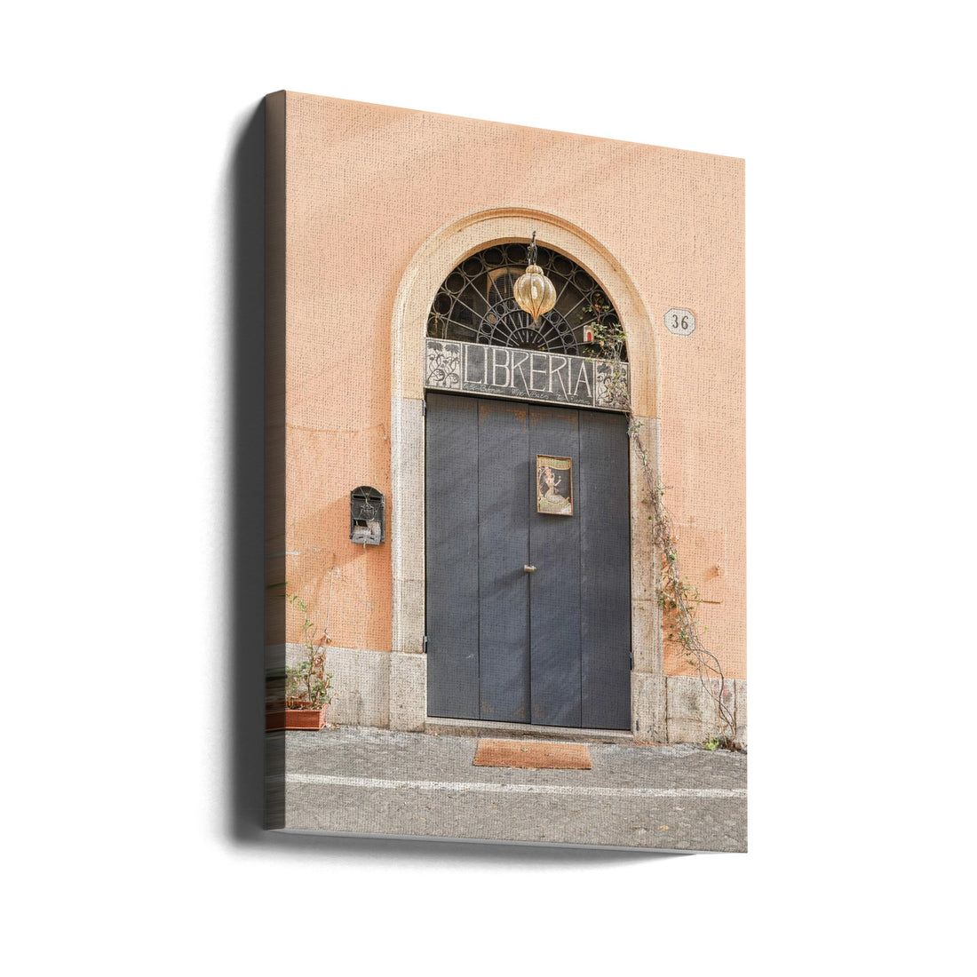 Libreria Door Rome by Henrike Schenk | Italian Architecture Entrance, Large Canvas Wall Art Print | Artsy Earth