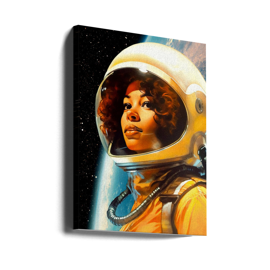 Astronaut Poster 2 by Taudalpoi | Vintage Space Portrait, Large Canvas Wall Art Print | Artsy Earth