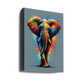 The Elephant by Andreas Magnusson | Colorful Wildlife Art, Large Canvas Wall Art Print | Artsy Earth