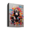 Monkey Pop Art by Andreas Magnusson | Colorful Primate Portrait, Large Canvas Wall Art Print | Artsy Earth