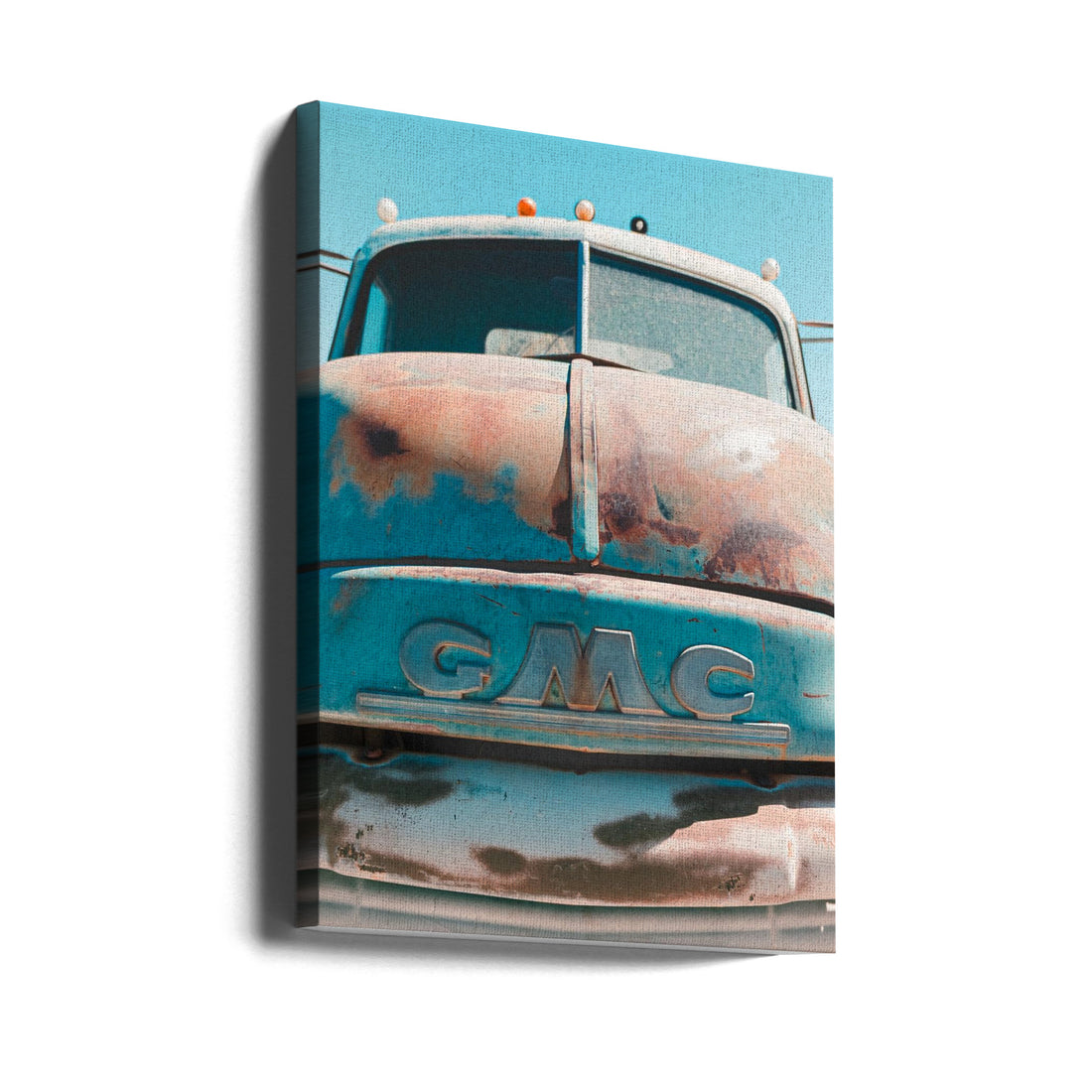 Vintage Rusted GMC Truck by Tom Windeknecht | Classic Abandoned Vehicle, Large Canvas Wall Art Print | Artsy Earth