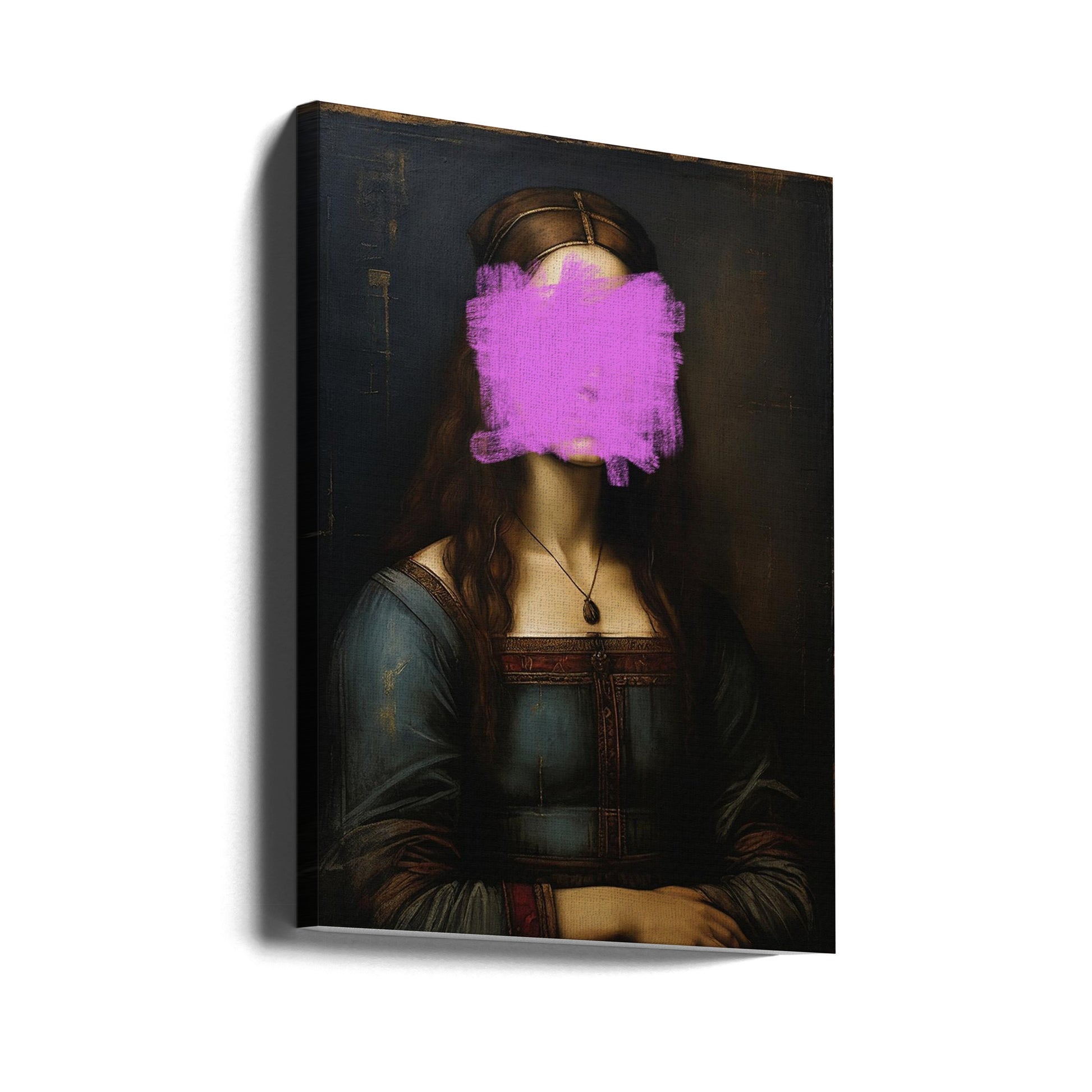 Modern Mona Lisa by The Art Concept | Contemporary Portrait Art, Large Canvas Wall Art Print | Artsy Earth