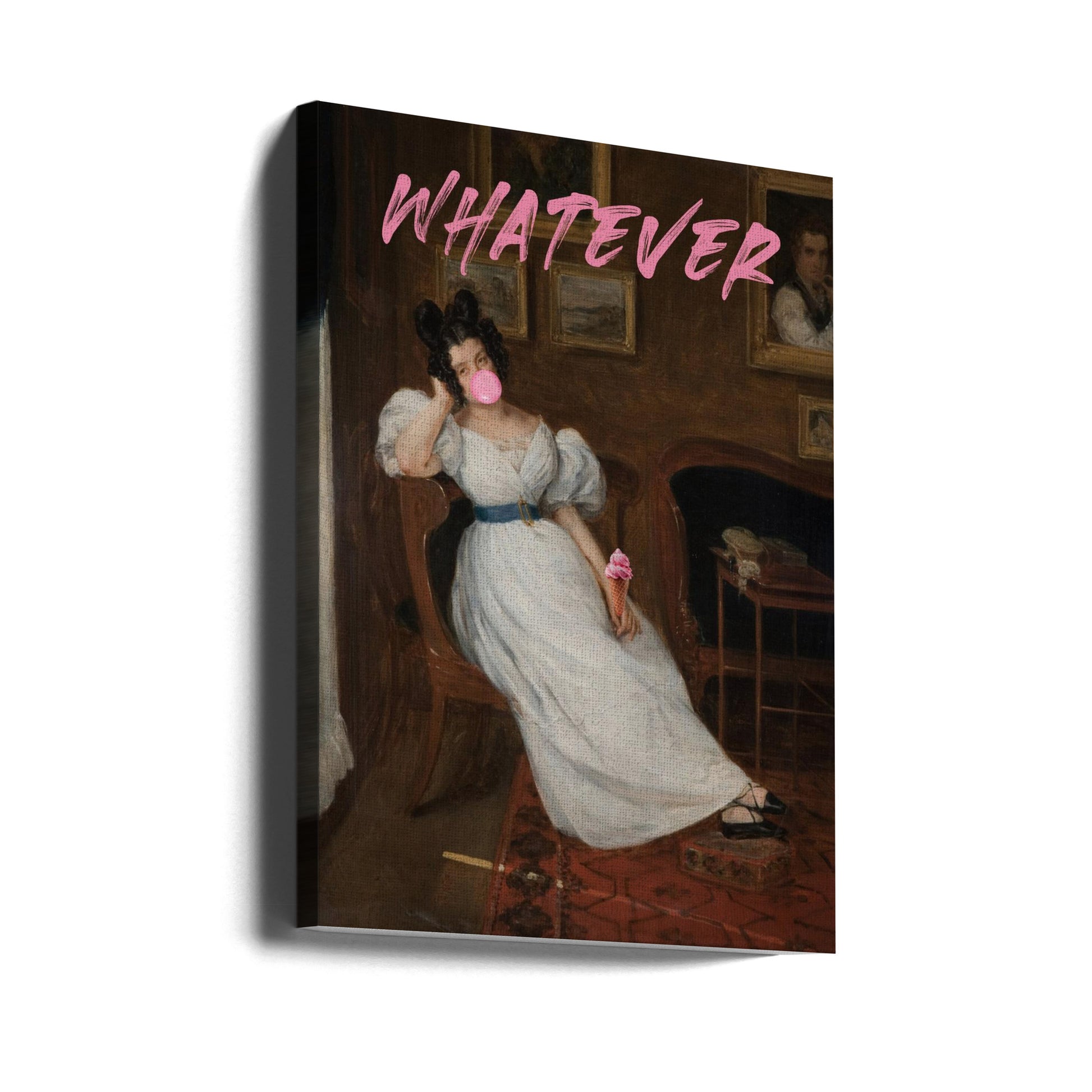 Whatever Bride Quote by The Art Concept | Funny Wedding Text, Large Canvas Wall Art Print | Artsy Earth