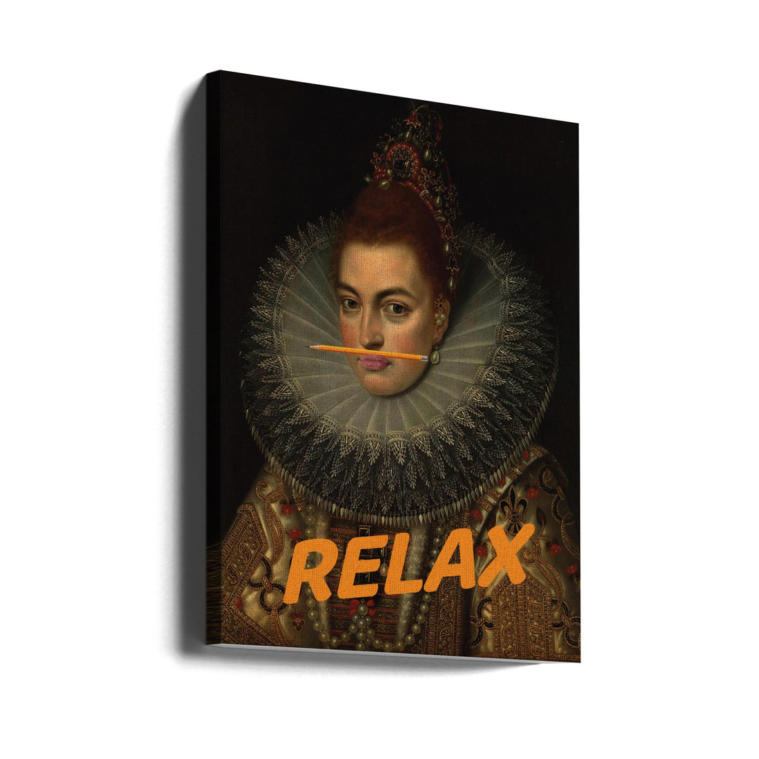 Relax Altered Oil by The Art Concept | Vintage Portrait Painting, Large Canvas Wall Art Print | Artsy Earth