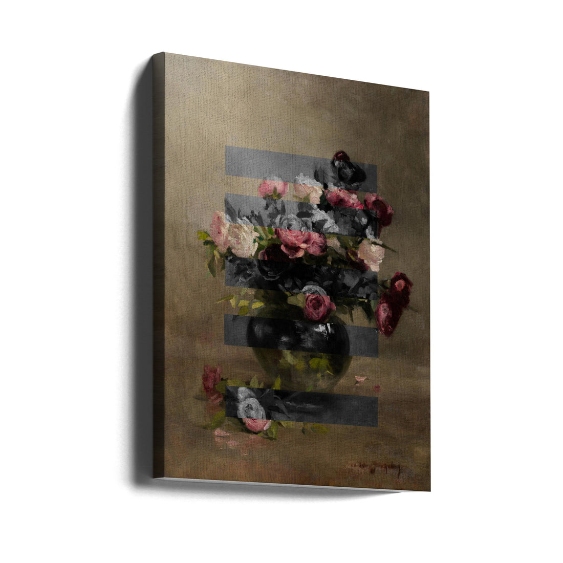 Bouquet of Vintage Oil Painting Flowers by The Art Concept | Floral Still Life Art, Large Canvas Wall Art Print | Artsy Earth