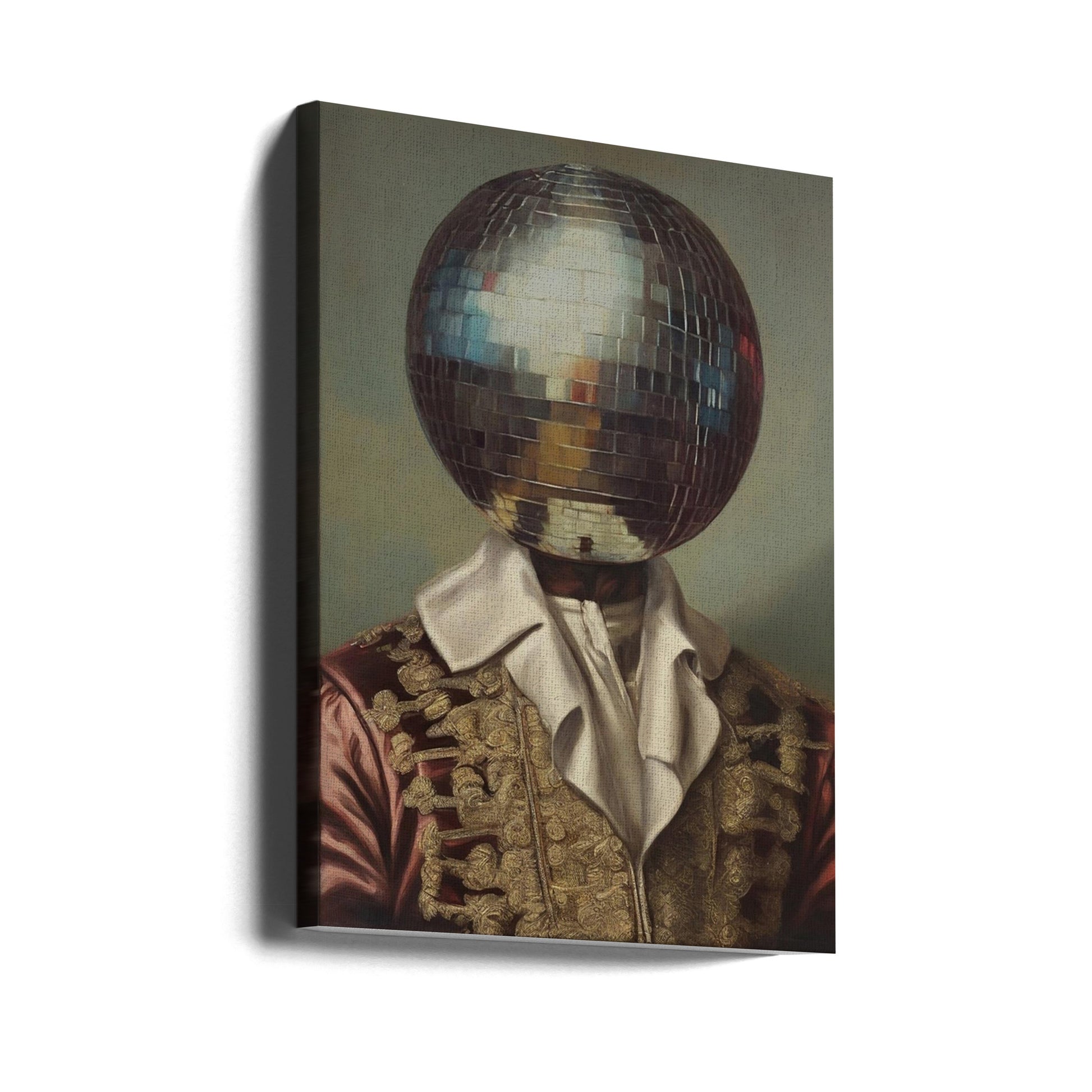 DiscoHead King by The Art Concept | Surreal Victorian Royalty, Large Canvas Wall Art Print | Artsy Earth