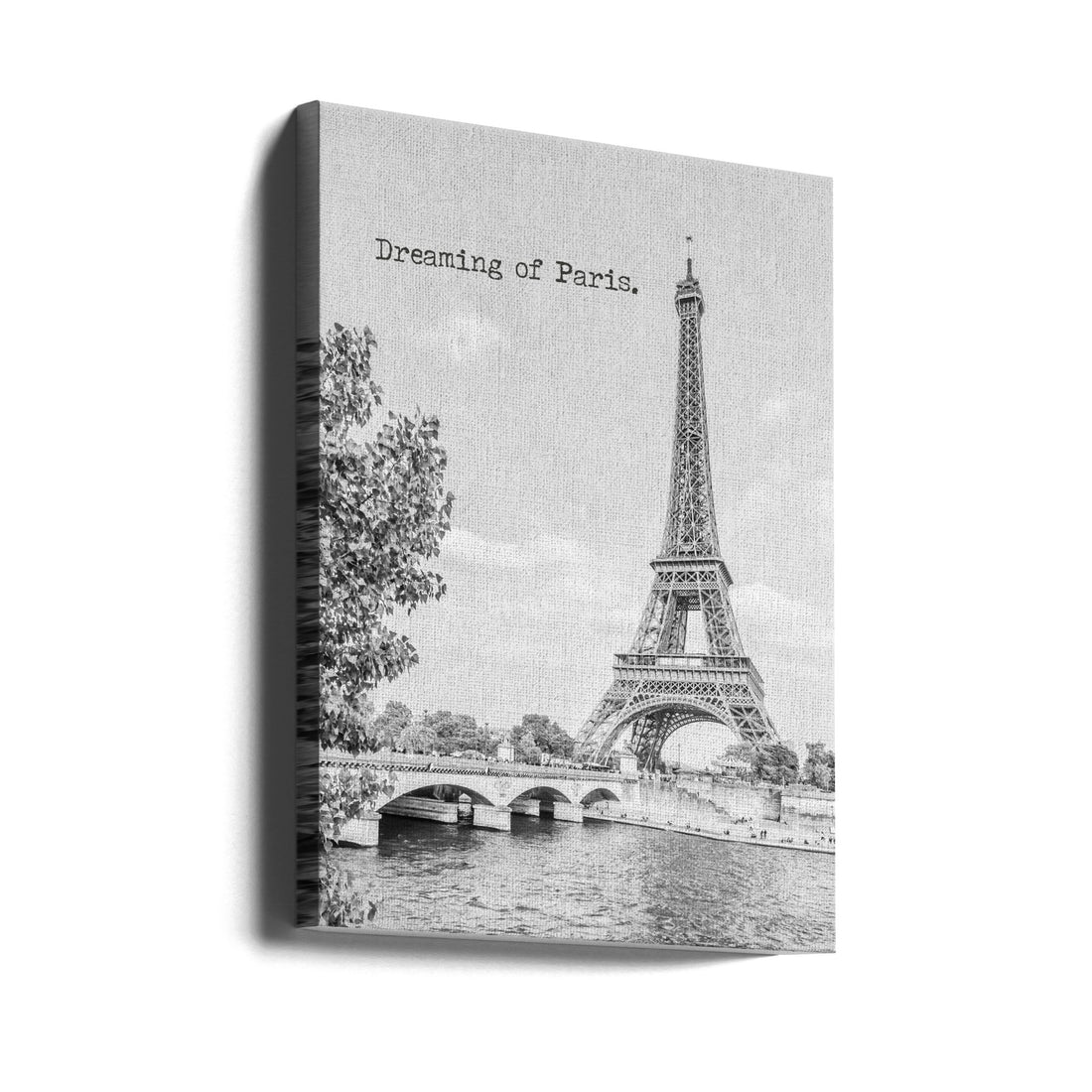 Dreaming of Paris by Melanie Viola | Paris Eiffel Typography, Large Canvas Wall Art Print | Artsy Earth