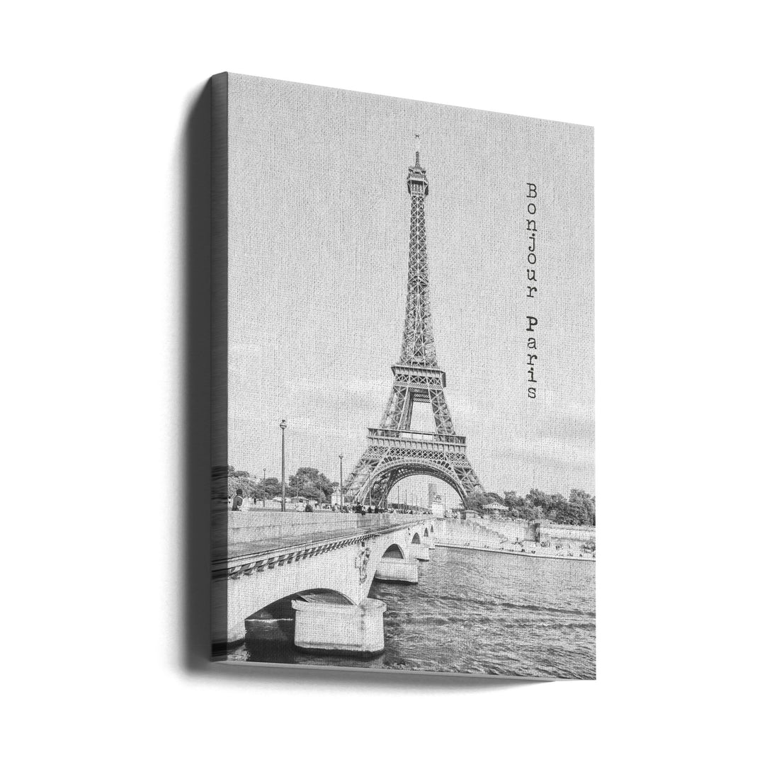 Bonjour Paris by Melanie Viola | Eiffel Tower Cityscape, Large Canvas Wall Art Print | Artsy Earth