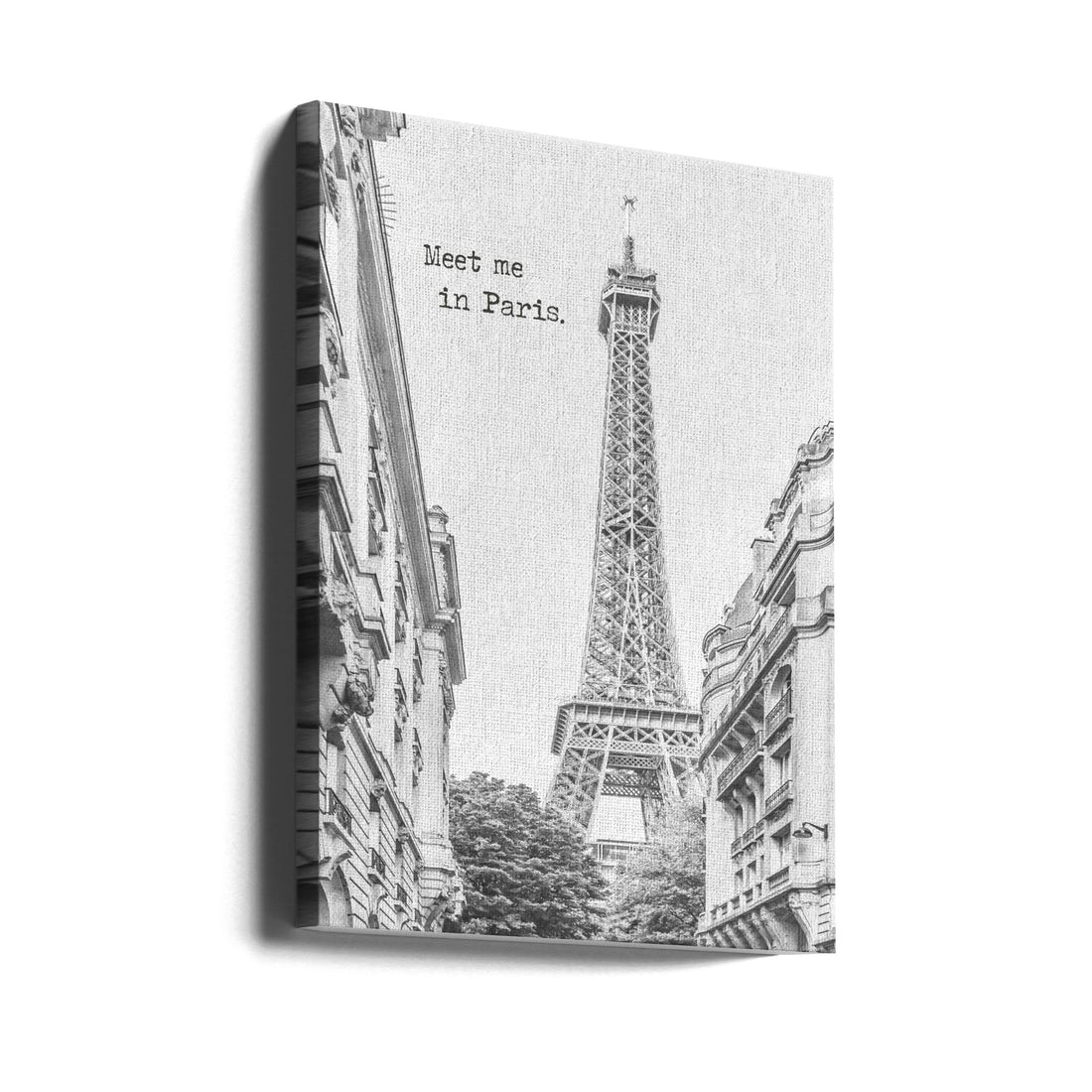 Meet me in Paris by Melanie Viola | Paris Street Sketch, Large Canvas Wall Art Print | Artsy Earth