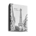 Meet me in Paris by Melanie Viola | Paris Street Sketch, Large Canvas Wall Art Print | Artsy Earth