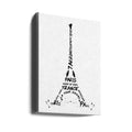 Digital-Art Eiffel Tower by Melanie Viola | Abstract Minimalist Sketch, Large Canvas Wall Art Print | Artsy Earth