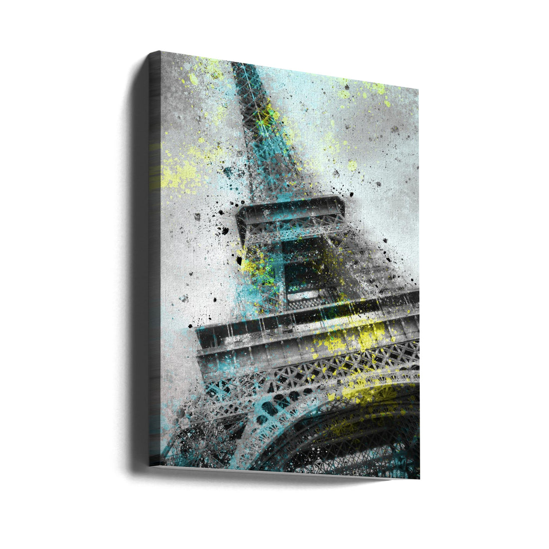 Paris Eiffel Tower Art by Melanie Viola | Digital Abstract Painting, Large Canvas Wall Art Print | Artsy Earth