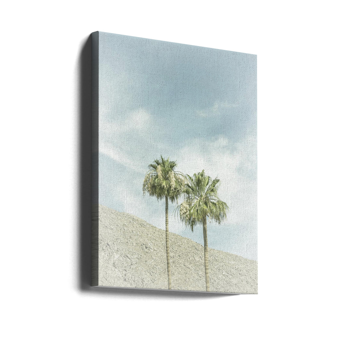 Vintage Palm Trees by Melanie Viola | Desert Landscape Minimalist, Large Canvas Wall Art Print | Artsy Earth