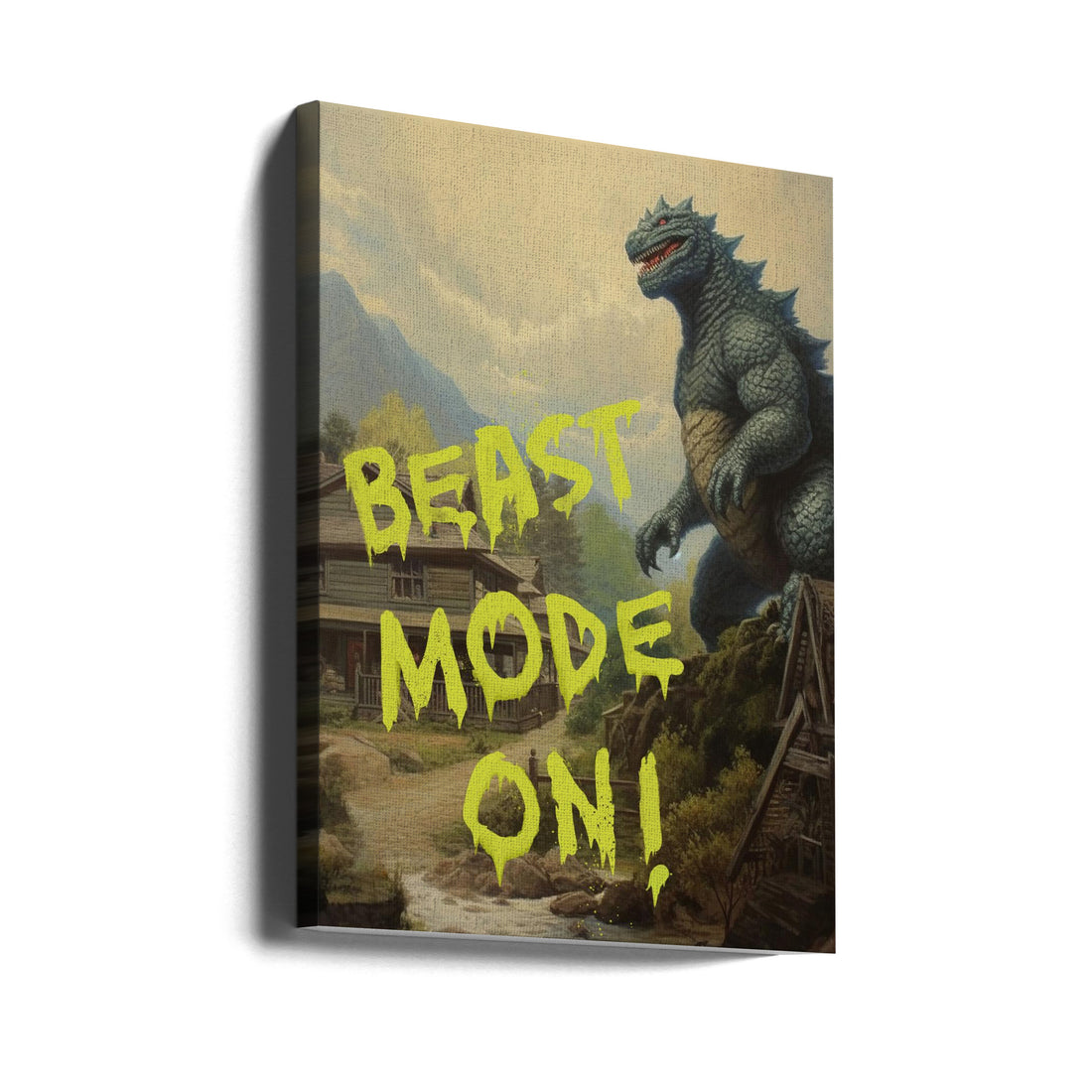 Beast Mode On by Dikhotomy | Animal Pop Art, Large Canvas Wall Art Print | Artsy Earth