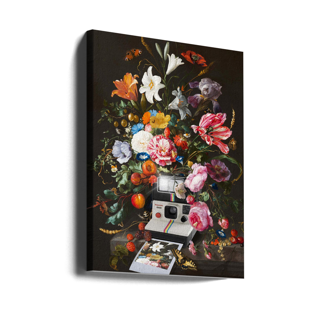 Floral Instant Photo by Dikhotomy | Painted Floral Art, Large Canvas Wall Art Print | Artsy Earth