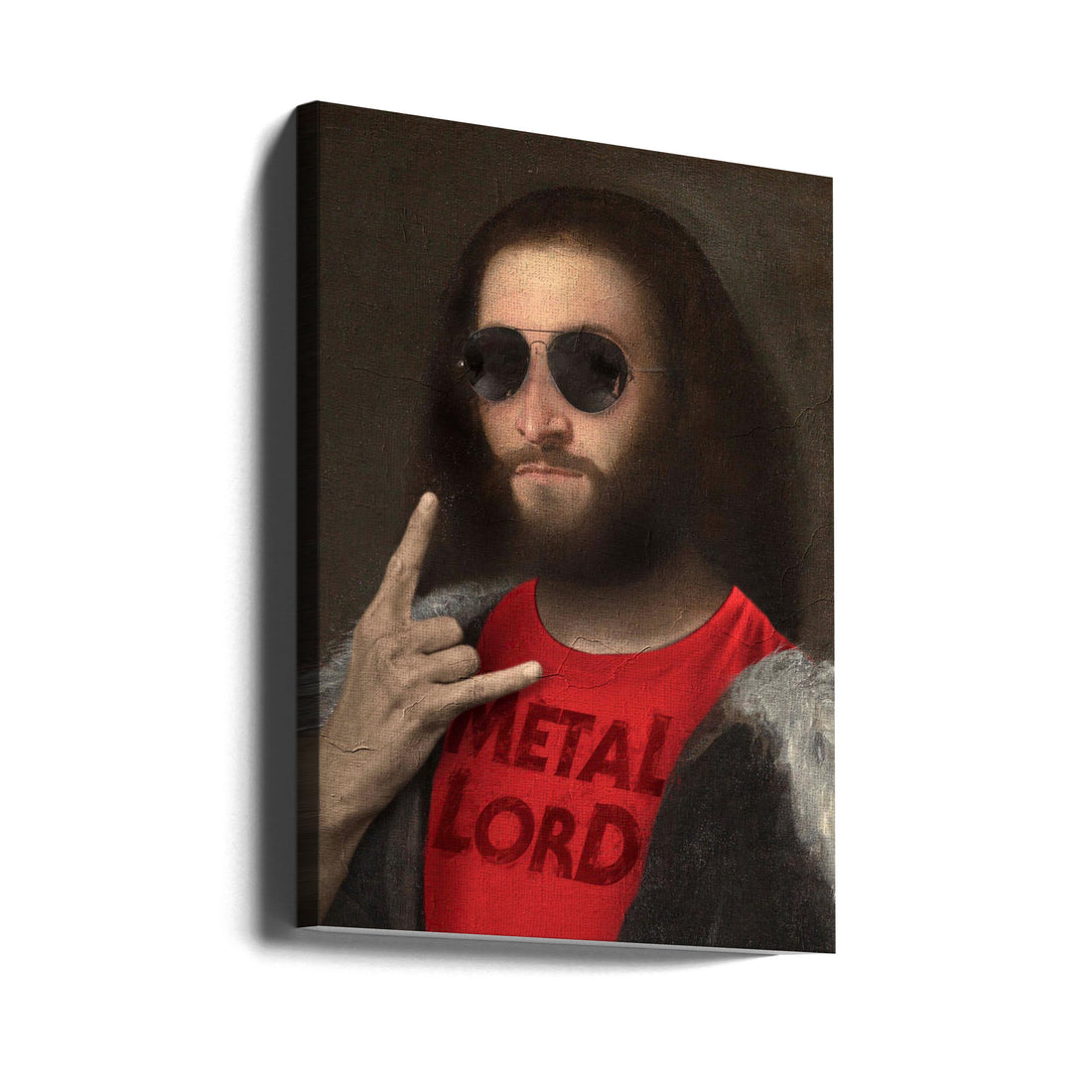 Metal Lord by Dikhotomy | Surreal Portrait Painting, Large Canvas Wall Art Print | Artsy Earth