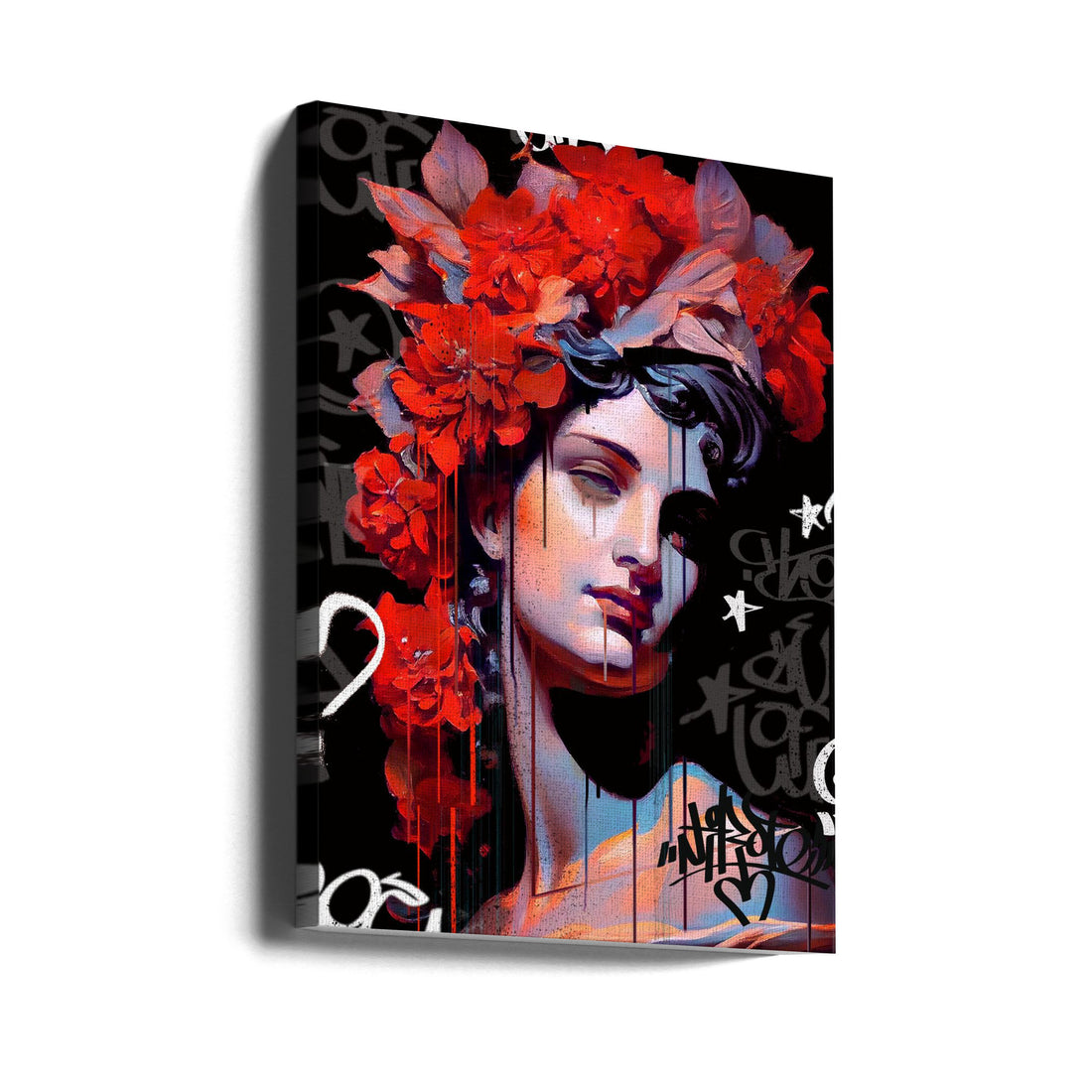 Vandal Goddess by Dikhotomy | Street Art Portrait, Large Canvas Wall Art Print | Artsy Earth