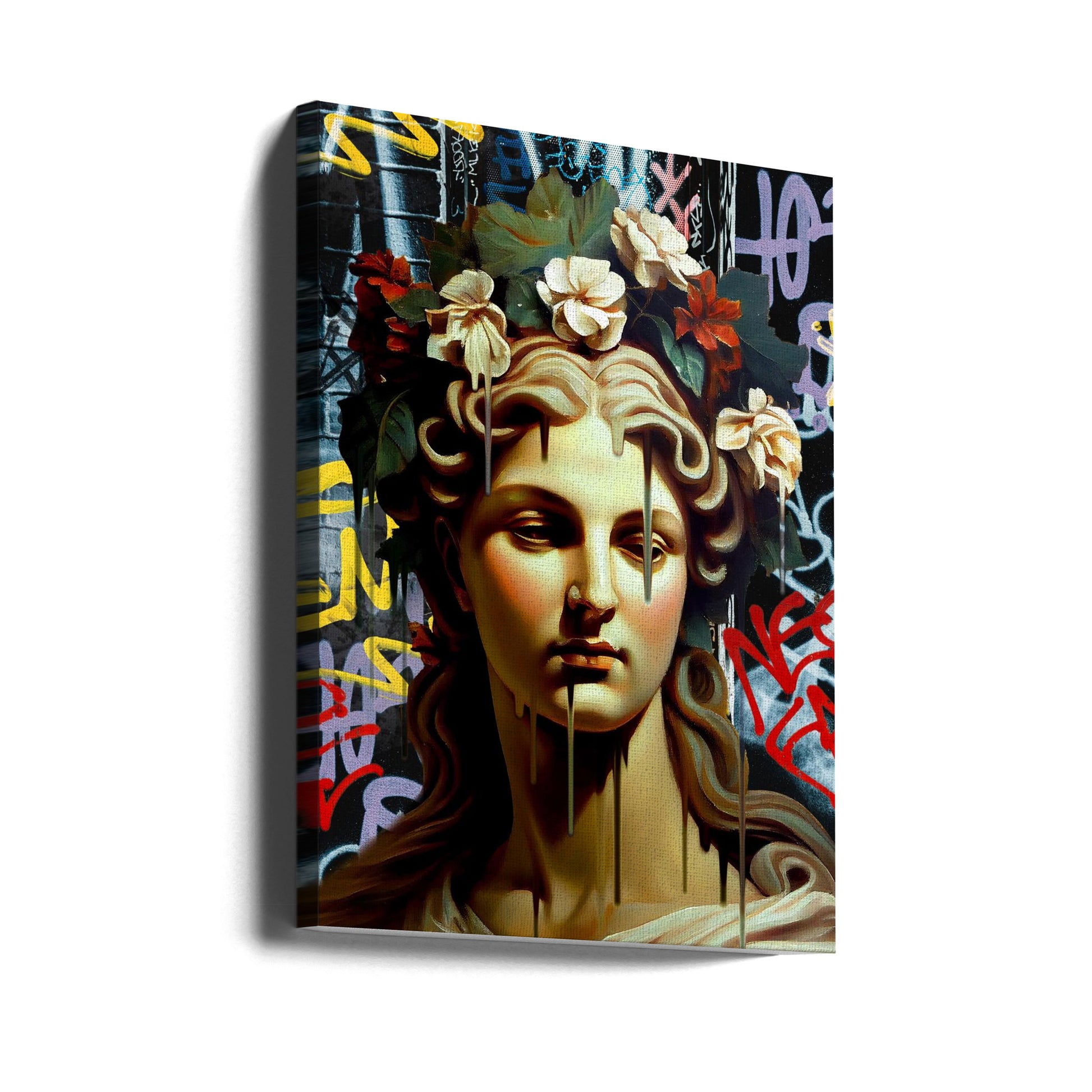 Vandal Pietà by Dikhotomy | Street Art Portrait, Large Canvas Wall Art Print | Artsy Earth