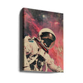 Astronaut In Space by Samantha Hearn | Retro Space Collage, Large Canvas Wall Art Print | Artsy Earth