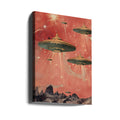 UFO Skies by Samantha Hearn | Vintage Space Collage, Large Canvas Wall Art Print | Artsy Earth