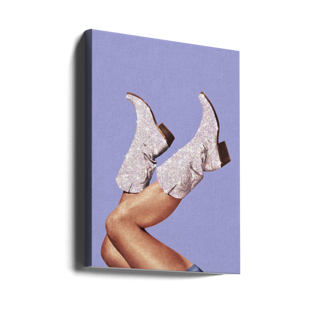 These Boots Glitter by Vertigo Artography | Western Cowgirl Fashion, Large Canvas Wall Art Print | Artsy Earth