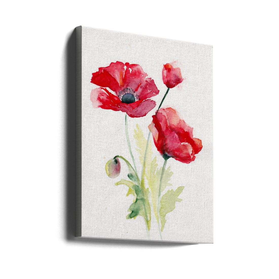 Poppy August by Christine Lindstrom | Botanical Poppy Painting, Large Canvas Wall Art Print | Artsy Earth