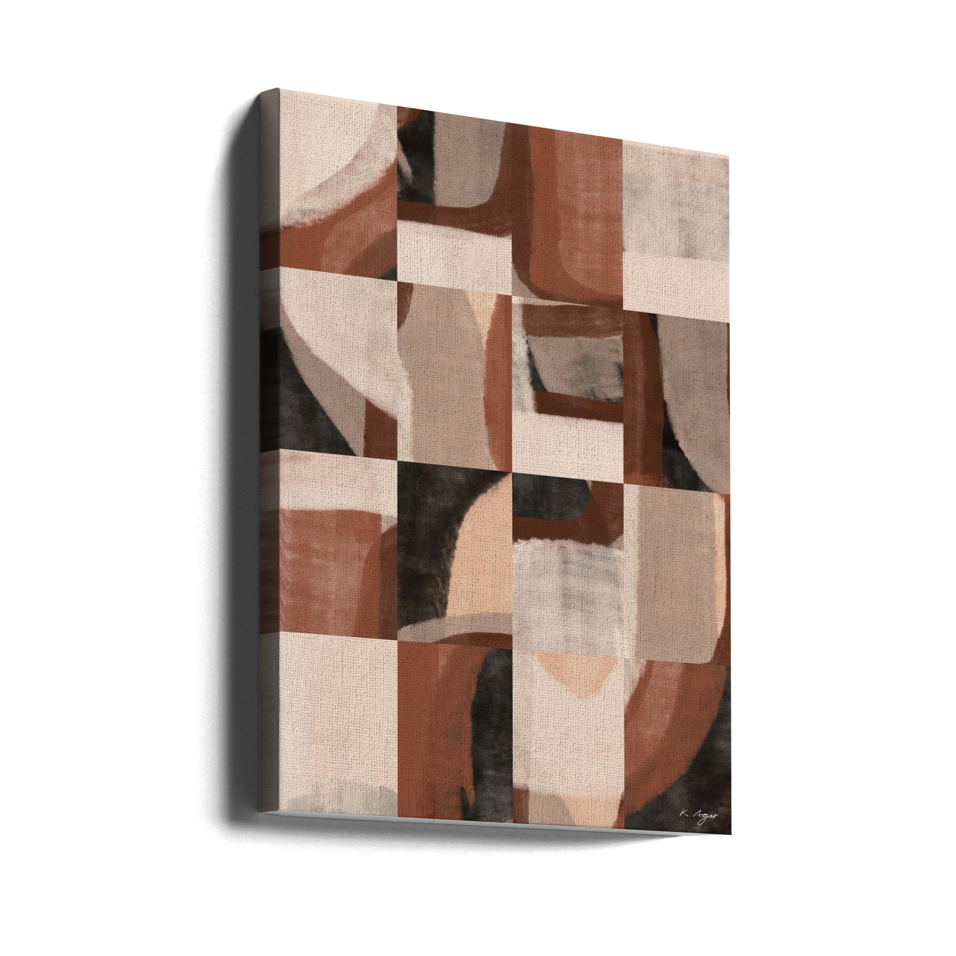 Abstract No.1 by Kit Agar | Rustic Abstract Pattern, Large Canvas Wall Art Print | Artsy Earth