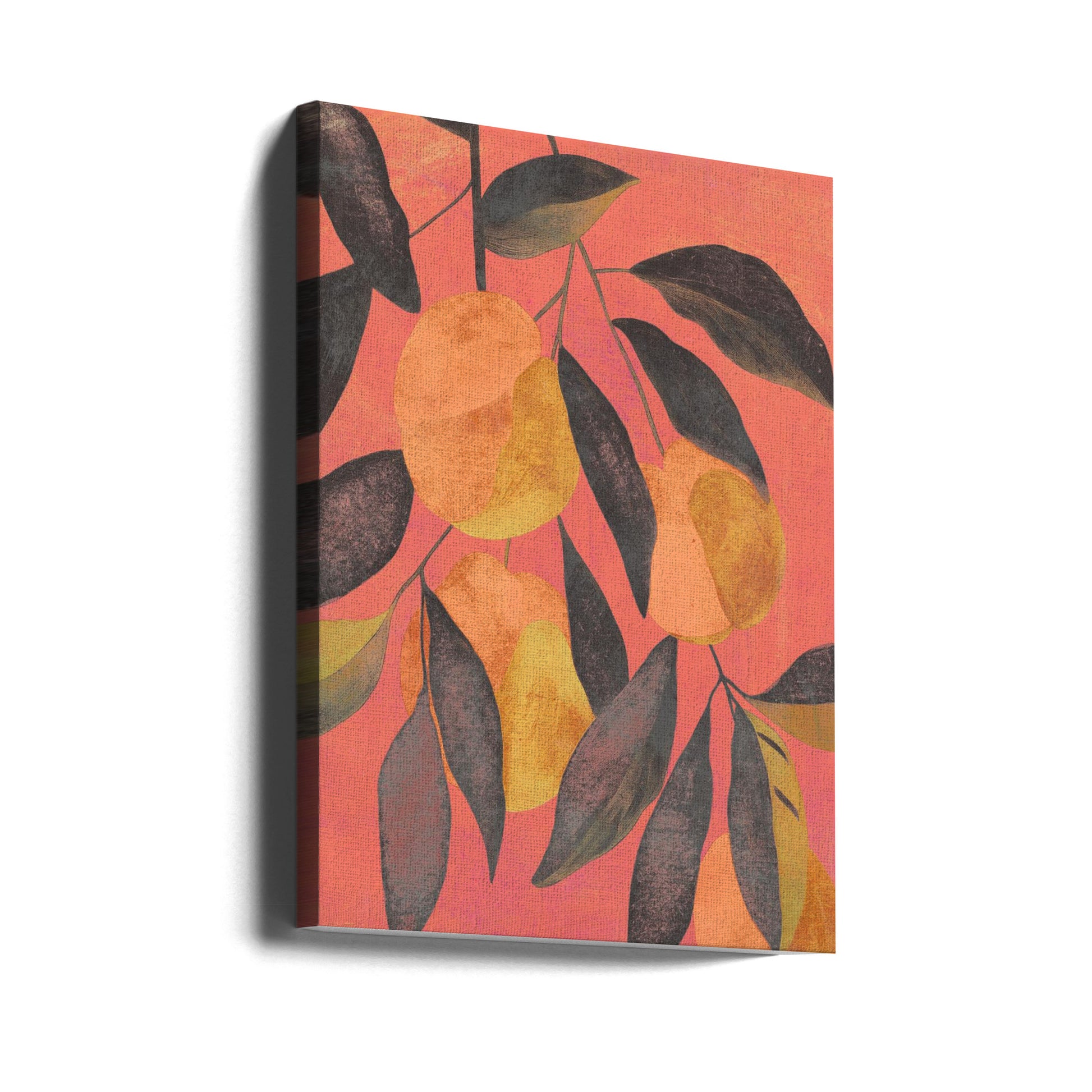 Peaches at Sunset by Treechild | Painted Fruit Art, Large Canvas Wall Art Print | Artsy Earth