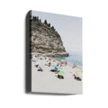 Italian Beach Scene by Photolovers | Coastal Beach Vacation, Large Canvas Wall Art Print | Artsy Earth