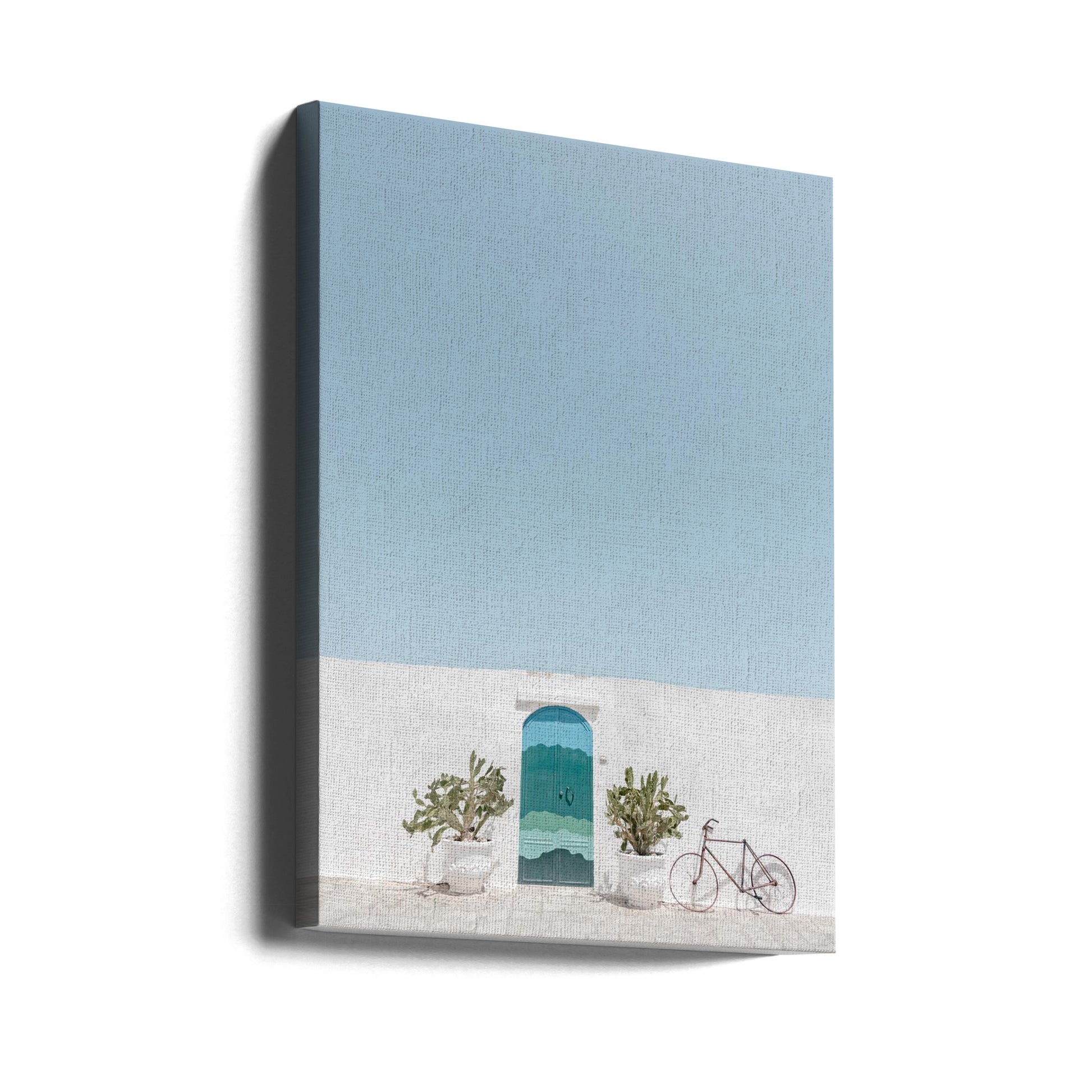 Ostuni Blue Door by Photolovers | Mediterranean Architecture Door, Large Canvas Wall Art Print | Artsy Earth