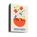 Pasta Party by Melissa Donne | Colorful Food Illustration, Large Canvas Wall Art Print | Artsy Earth