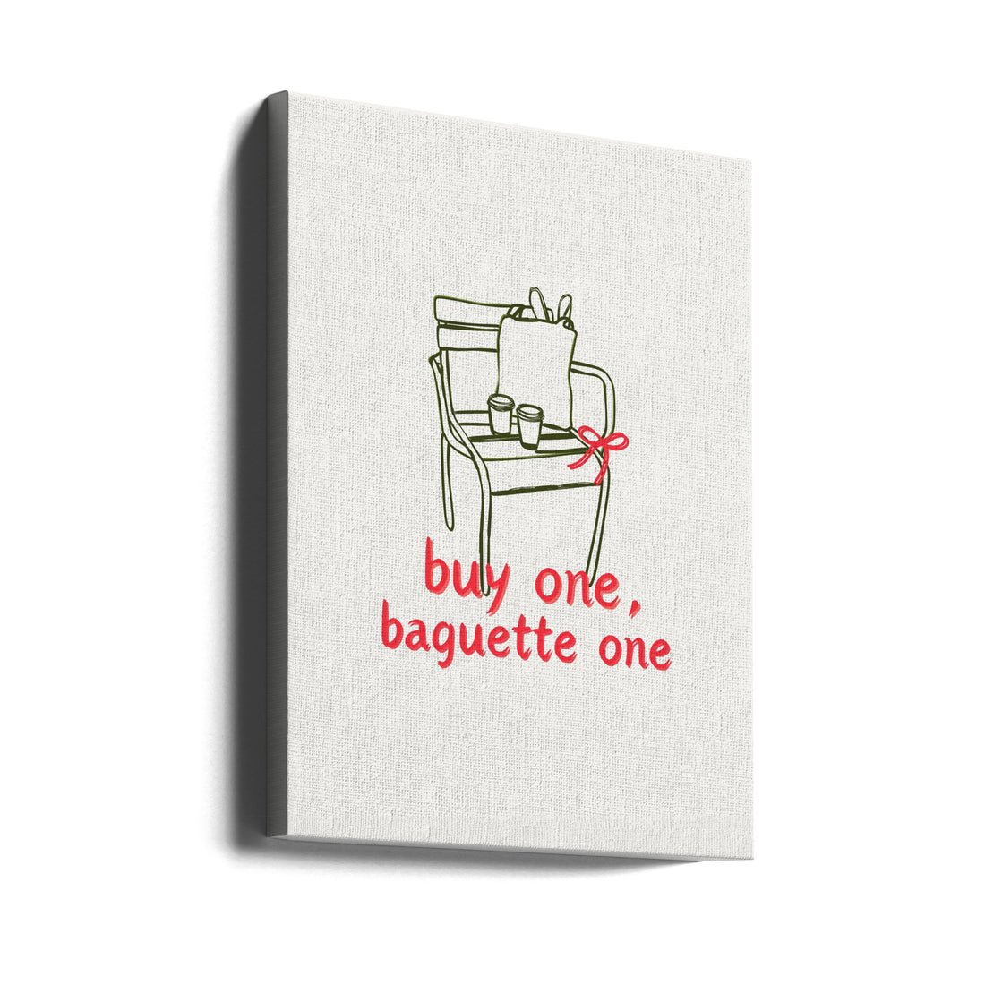 Buy one, Baguette one by Art Of Living | French Cafe Chairs, Large Canvas Wall Art Print | Artsy Earth