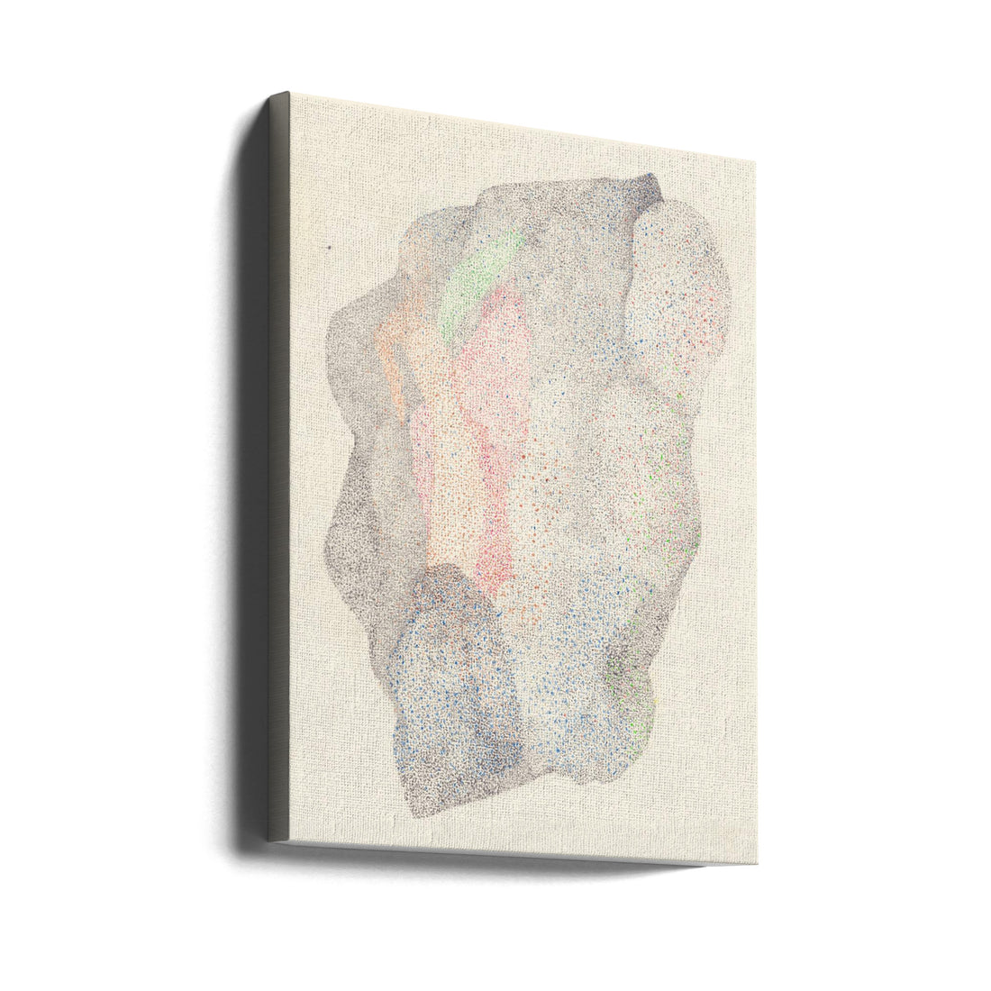 Abstract Cloud Map by Alexander Adiels | Dotted Map Drawing, Large Canvas Wall Art Print | Artsy Earth