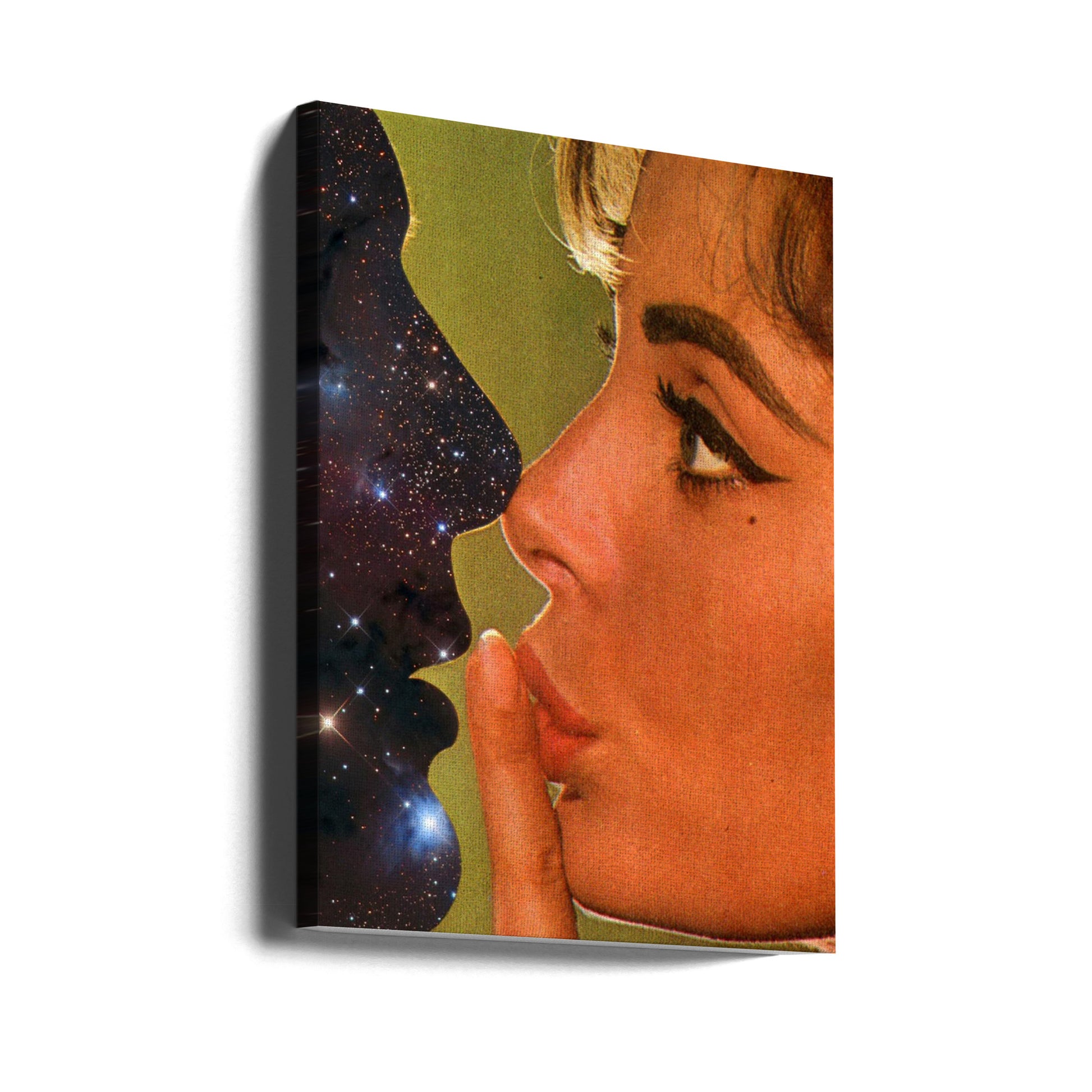 Lust In Space by Vertigo Artography | Surreal Romance Universe, Large Canvas Wall Art Print | Artsy Earth